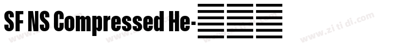 SF NS Compressed He字体转换 SF NS Compressed He字体转换